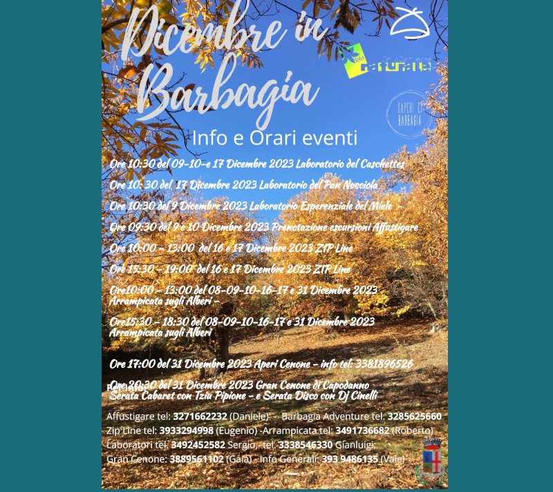 Programma Dicembre in Barbagia